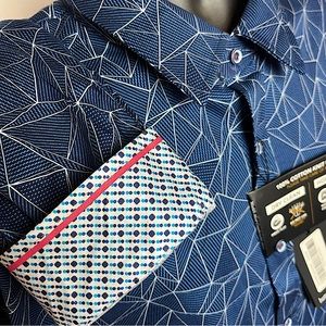 Shark Tank’s BUTTERCLOTH Men’s Cotton Stretch, Blue, Long Sleeve Shirt in 2XL